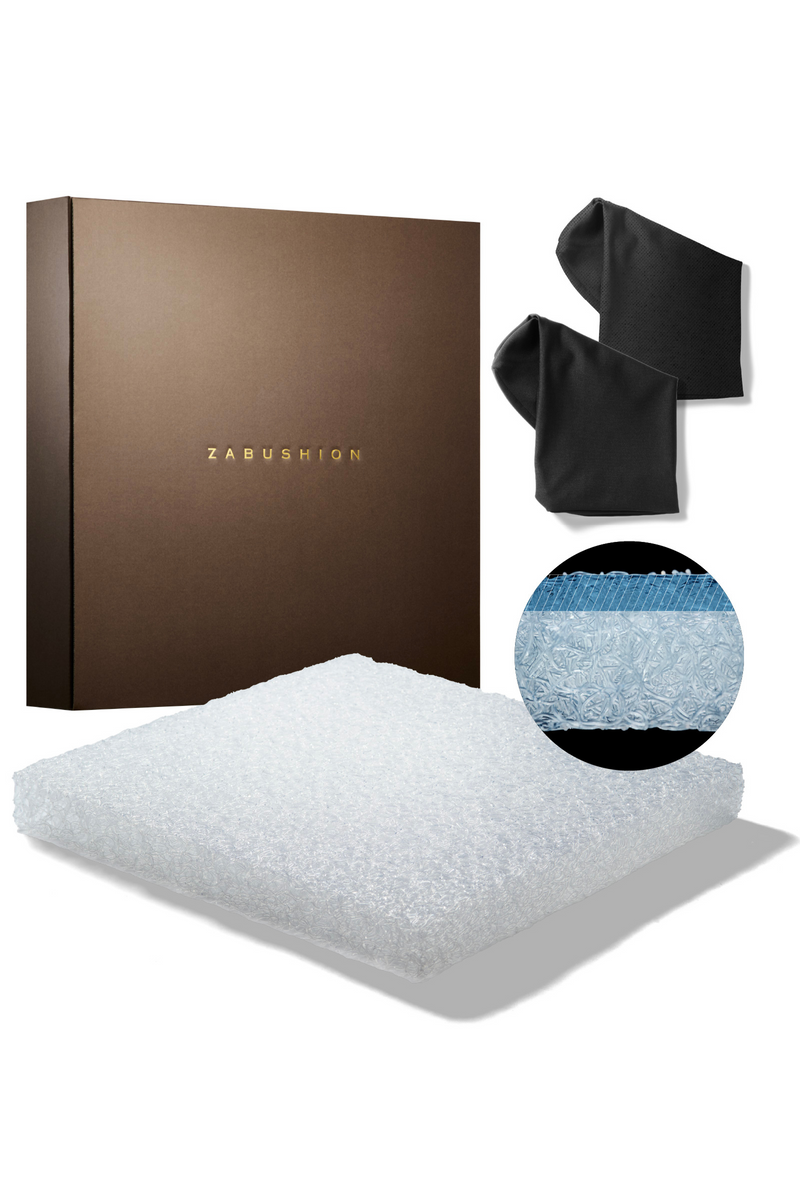 【敷くだけで、新次元の座り心地 】ZABUSHION-プレミアム-」 ZABUSHION（プレミアムモデル） | BLACK（Amazon在庫有） – 【公式