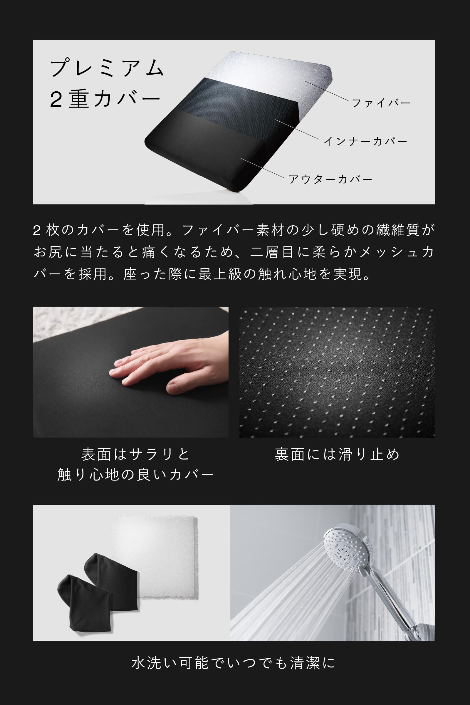 ZABUSHION(プレミアムモデル) | BLACK(Amazon在庫有)